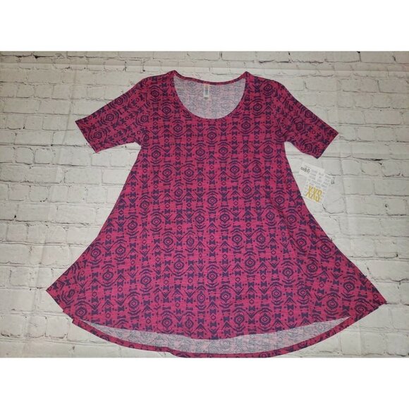NEW LuLaRoe Perfect T-Shirt Women's Size XXS Multi-Color Scoop Neck Short Sleeve - Picture 1 of 5